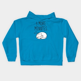 5 more minutes sleep Kids Hoodie